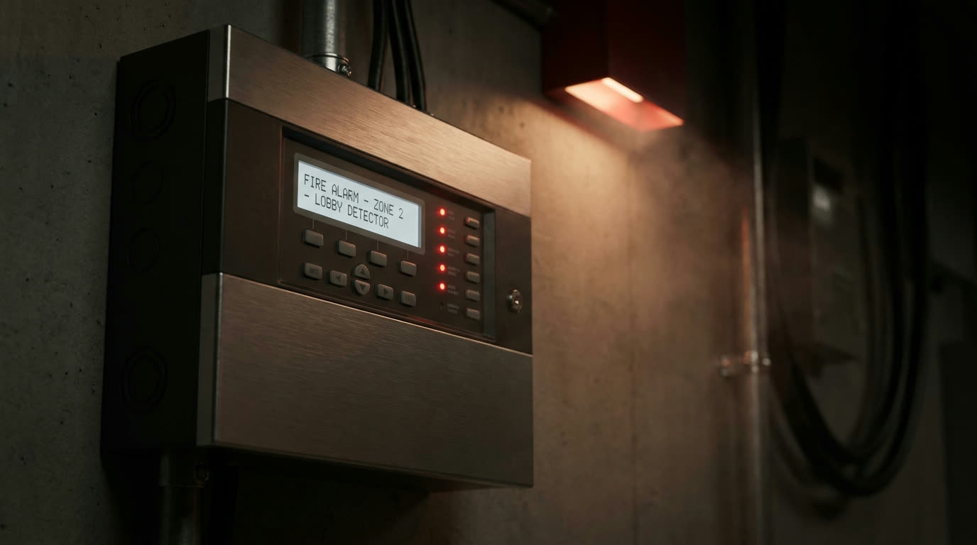 Addressable fire alarm control panel